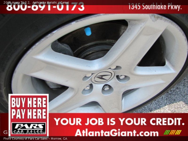 Anthracite Metallic / Camel 2005 Acura TL 3.2