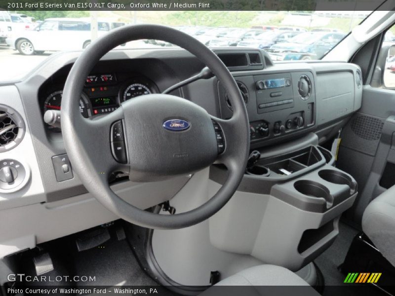 Oxford White / Medium Flint 2011 Ford E Series Van E150 XLT Cargo