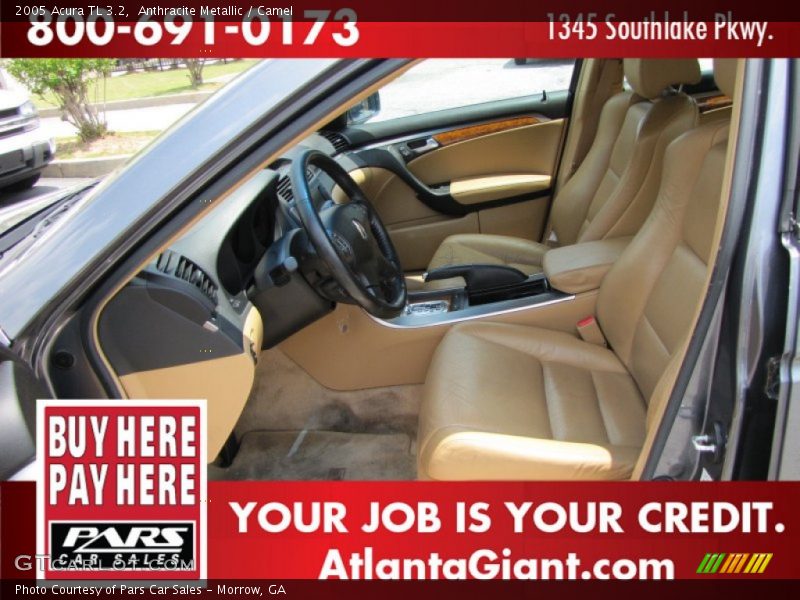 Anthracite Metallic / Camel 2005 Acura TL 3.2