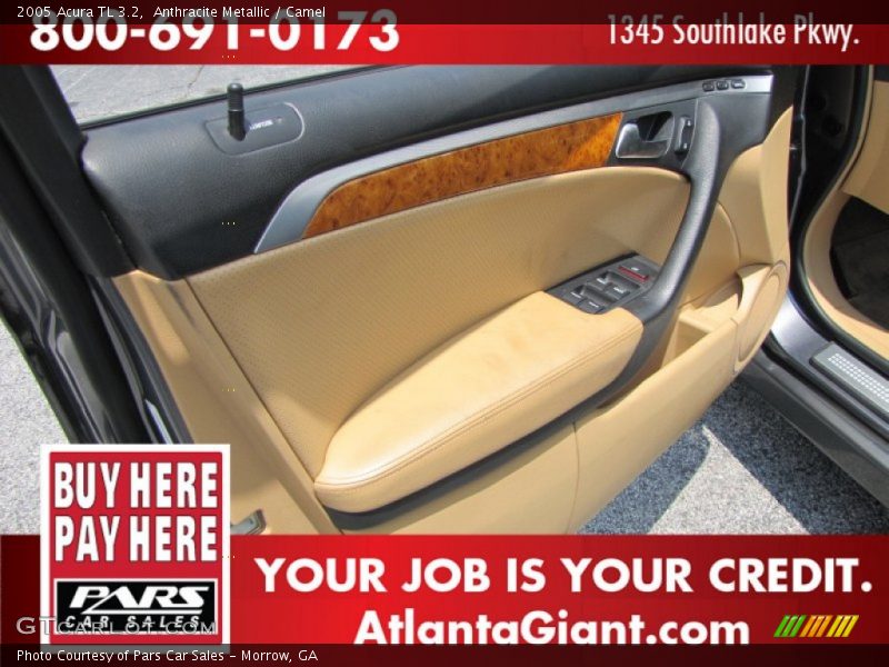 Anthracite Metallic / Camel 2005 Acura TL 3.2