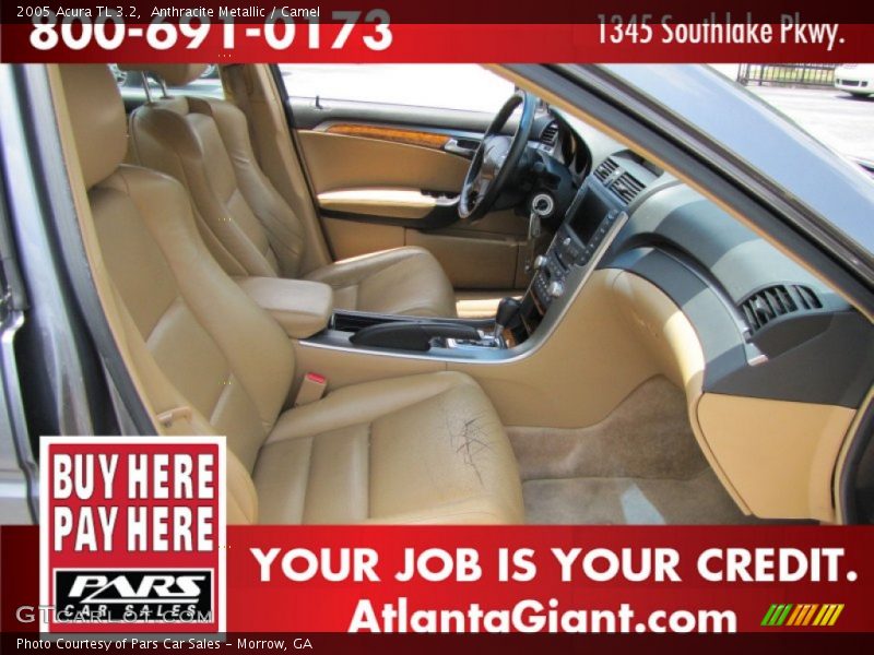 Anthracite Metallic / Camel 2005 Acura TL 3.2