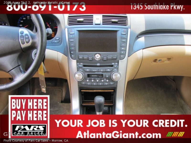 Anthracite Metallic / Camel 2005 Acura TL 3.2