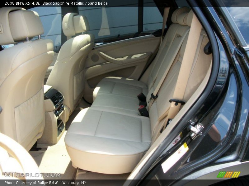 Black Sapphire Metallic / Sand Beige 2008 BMW X5 4.8i