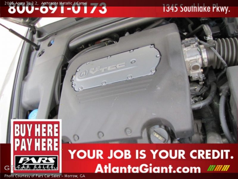 Anthracite Metallic / Camel 2005 Acura TL 3.2