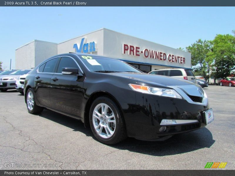 Crystal Black Pearl / Ebony 2009 Acura TL 3.5