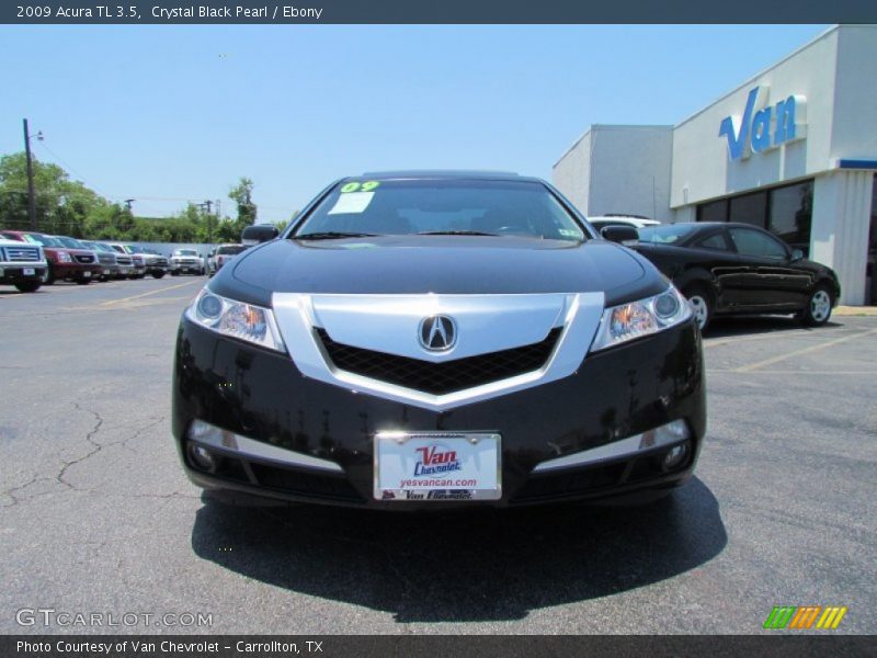 Crystal Black Pearl / Ebony 2009 Acura TL 3.5