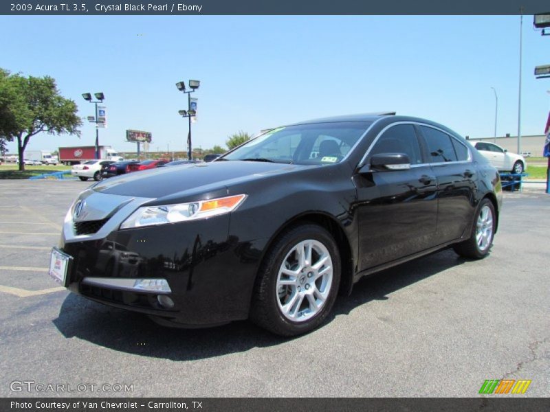 Crystal Black Pearl / Ebony 2009 Acura TL 3.5