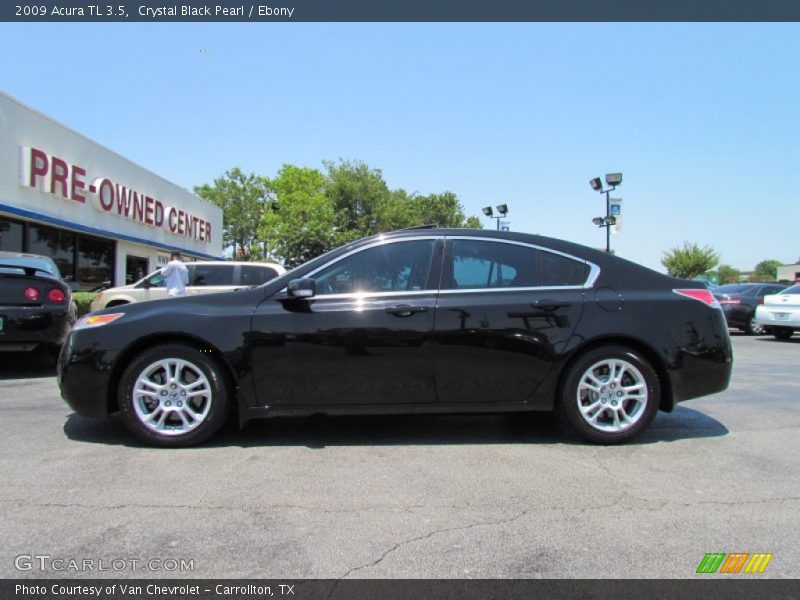 Crystal Black Pearl / Ebony 2009 Acura TL 3.5