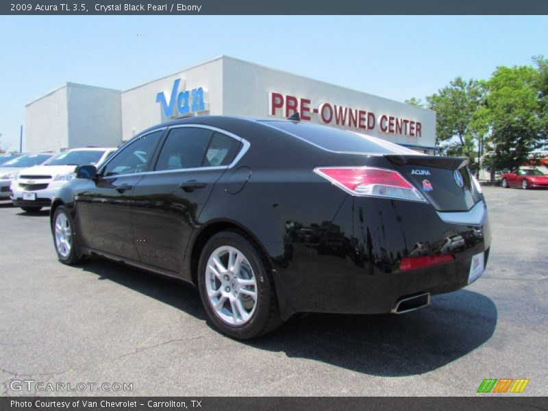 Crystal Black Pearl / Ebony 2009 Acura TL 3.5
