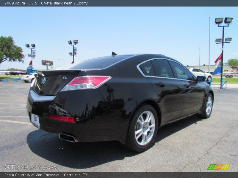 Crystal Black Pearl / Ebony 2009 Acura TL 3.5