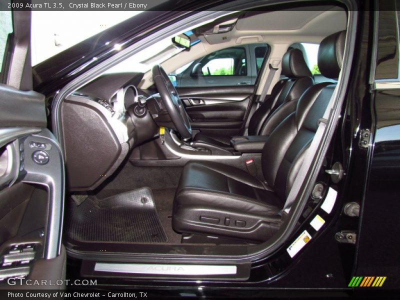 Crystal Black Pearl / Ebony 2009 Acura TL 3.5