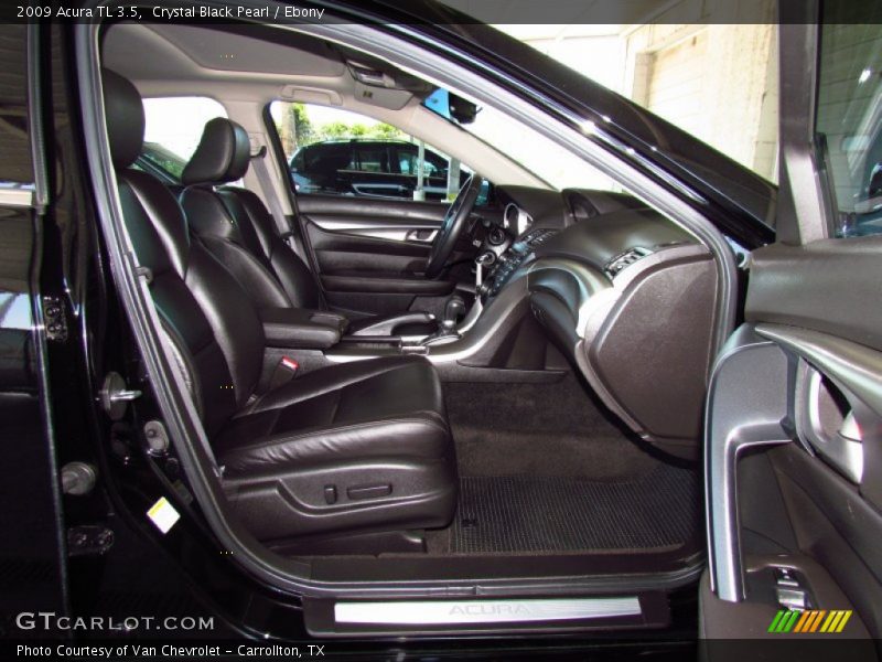 Crystal Black Pearl / Ebony 2009 Acura TL 3.5