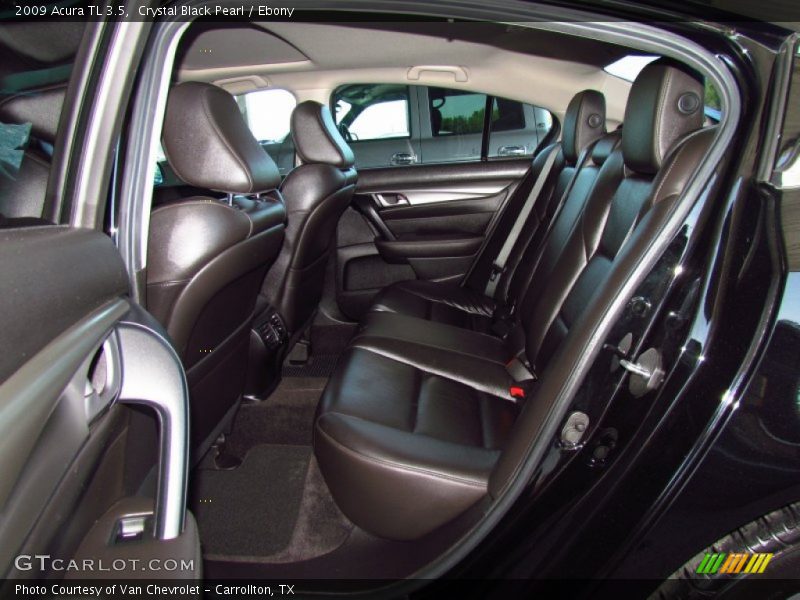 Crystal Black Pearl / Ebony 2009 Acura TL 3.5