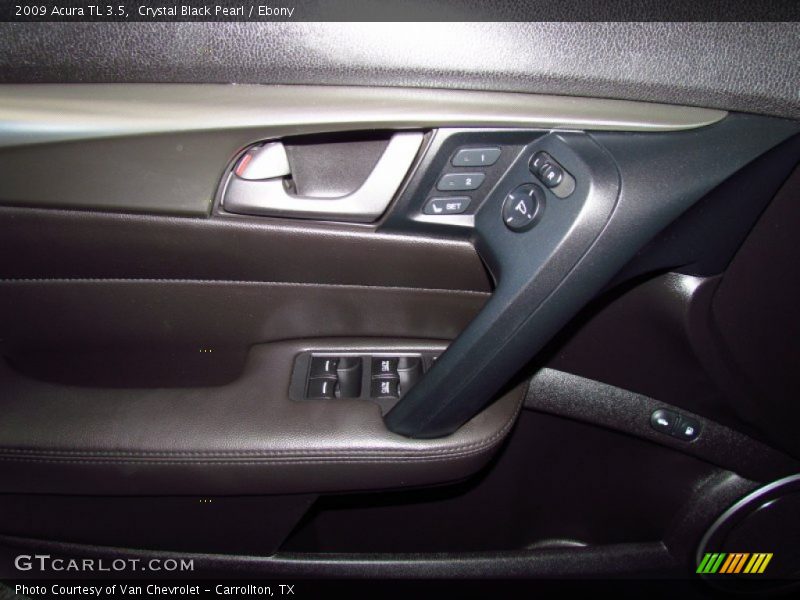 Crystal Black Pearl / Ebony 2009 Acura TL 3.5