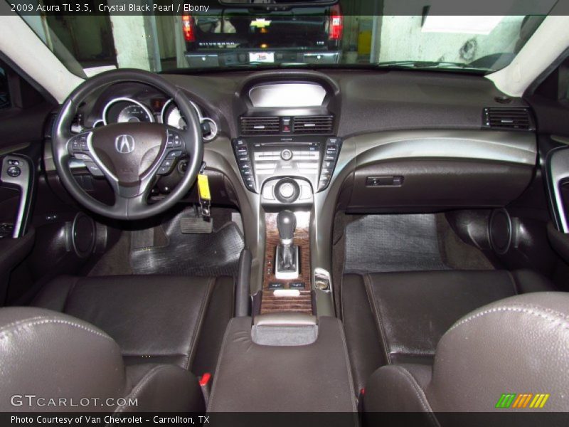 Crystal Black Pearl / Ebony 2009 Acura TL 3.5