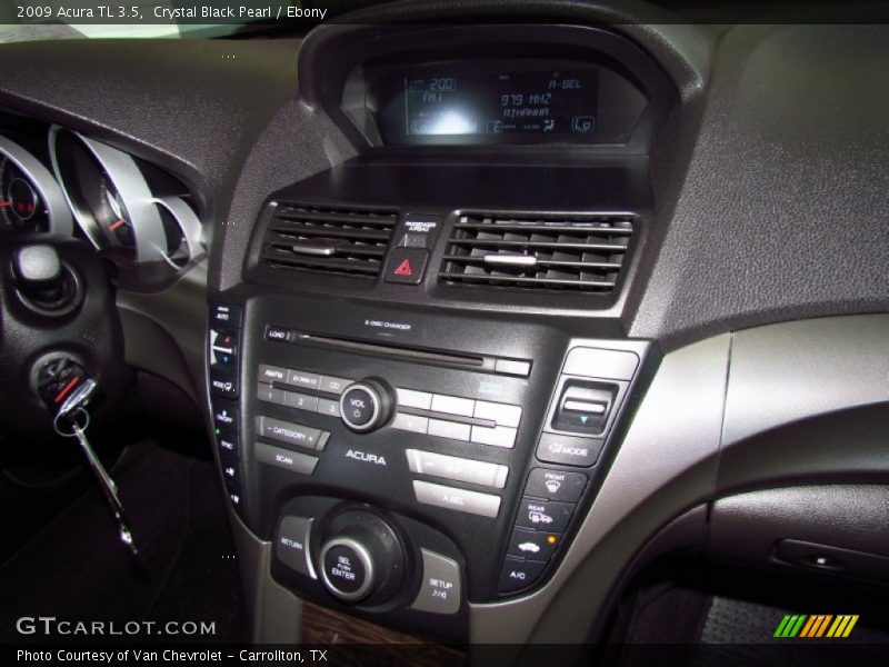 Crystal Black Pearl / Ebony 2009 Acura TL 3.5