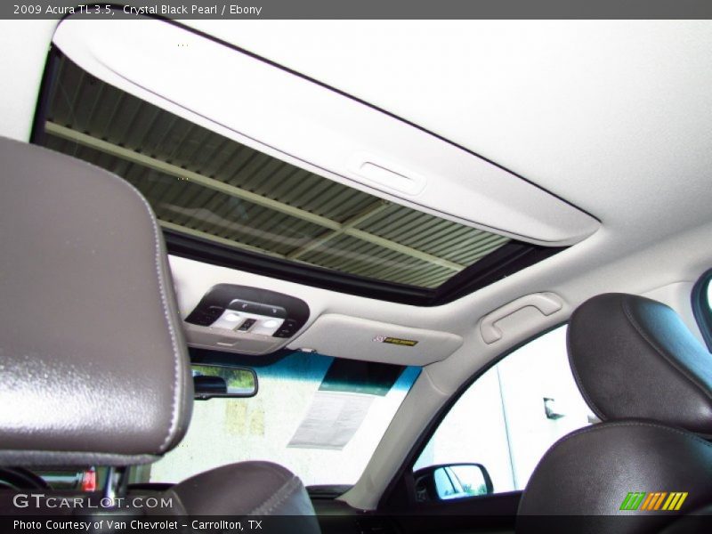 Crystal Black Pearl / Ebony 2009 Acura TL 3.5