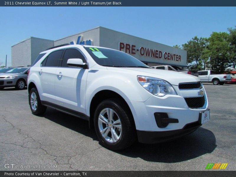 Summit White / Light Titanium/Jet Black 2011 Chevrolet Equinox LT