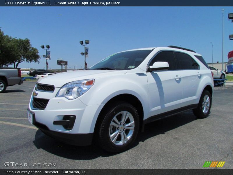 Summit White / Light Titanium/Jet Black 2011 Chevrolet Equinox LT