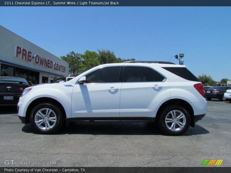 Summit White / Light Titanium/Jet Black 2011 Chevrolet Equinox LT