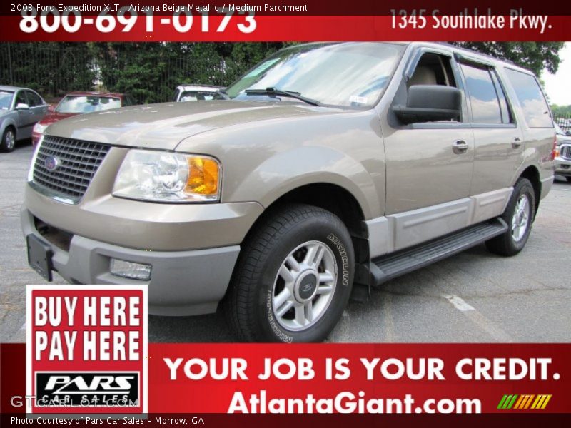 Arizona Beige Metallic / Medium Parchment 2003 Ford Expedition XLT