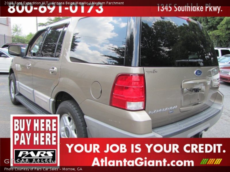 Arizona Beige Metallic / Medium Parchment 2003 Ford Expedition XLT