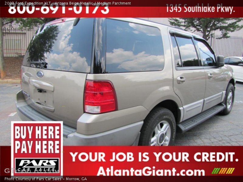 Arizona Beige Metallic / Medium Parchment 2003 Ford Expedition XLT