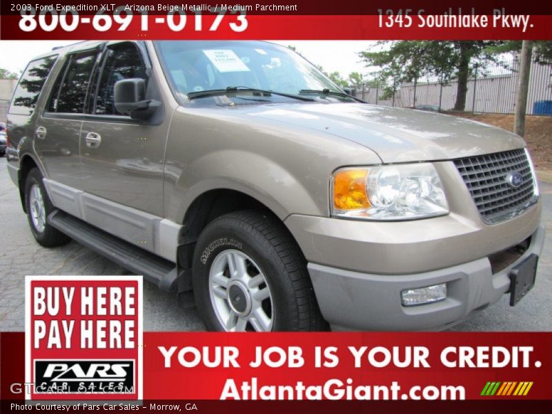Arizona Beige Metallic / Medium Parchment 2003 Ford Expedition XLT