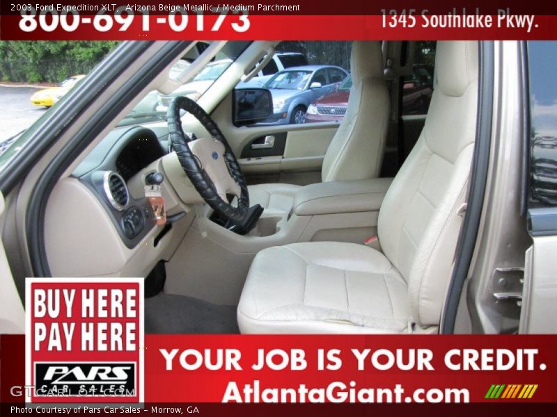 Arizona Beige Metallic / Medium Parchment 2003 Ford Expedition XLT