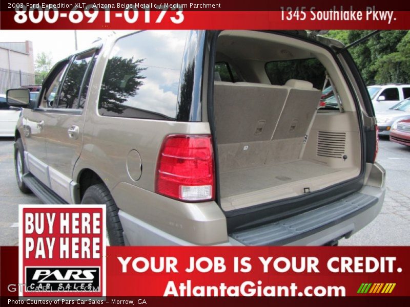 Arizona Beige Metallic / Medium Parchment 2003 Ford Expedition XLT