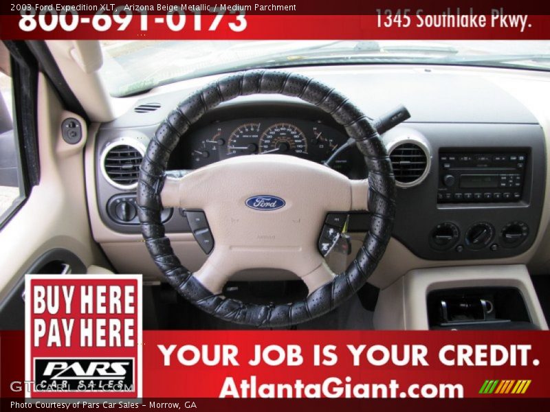 Arizona Beige Metallic / Medium Parchment 2003 Ford Expedition XLT