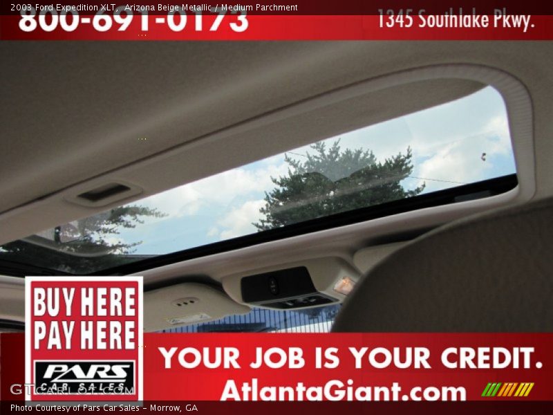 Arizona Beige Metallic / Medium Parchment 2003 Ford Expedition XLT
