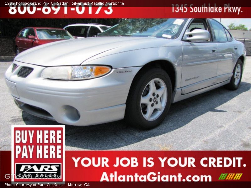 Silvermist Metallic / Graphite 1999 Pontiac Grand Prix GT Sedan