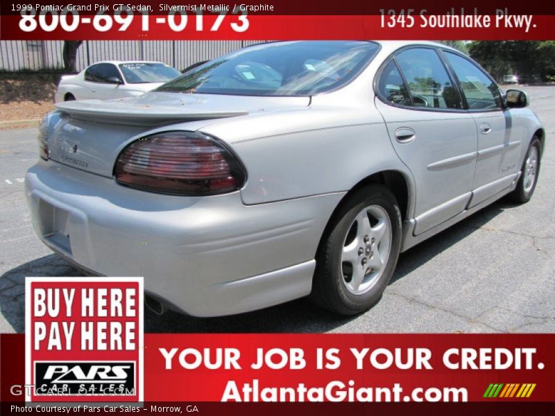 Silvermist Metallic / Graphite 1999 Pontiac Grand Prix GT Sedan
