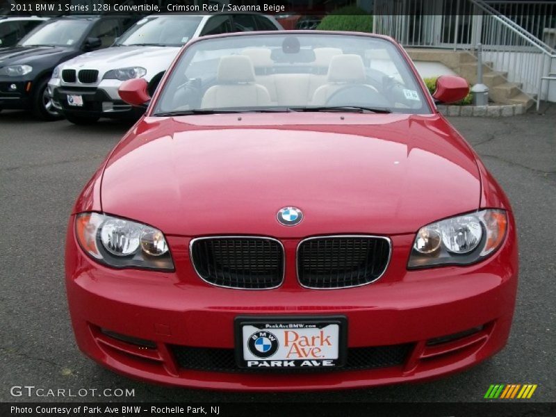 Crimson Red / Savanna Beige 2011 BMW 1 Series 128i Convertible