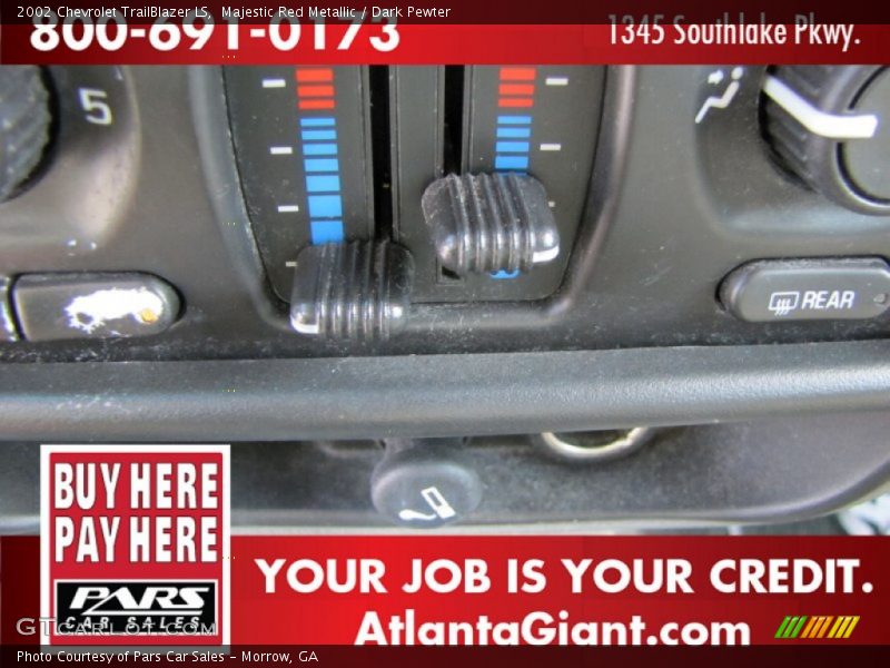Majestic Red Metallic / Dark Pewter 2002 Chevrolet TrailBlazer LS