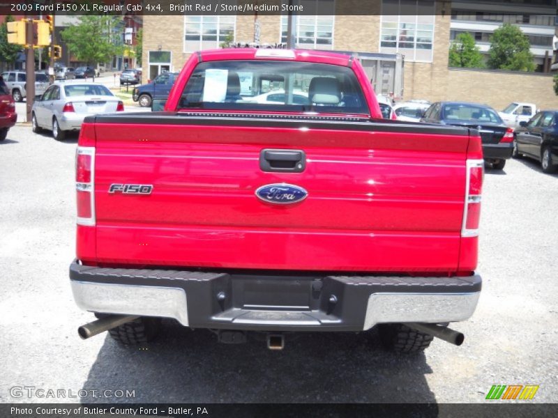 Bright Red / Stone/Medium Stone 2009 Ford F150 XL Regular Cab 4x4