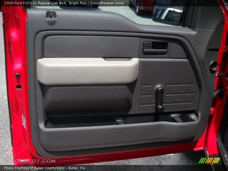 Bright Red / Stone/Medium Stone 2009 Ford F150 XL Regular Cab 4x4