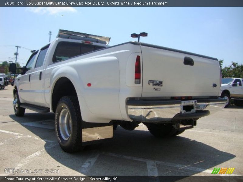 Oxford White / Medium Parchment 2000 Ford F350 Super Duty Lariat Crew Cab 4x4 Dually