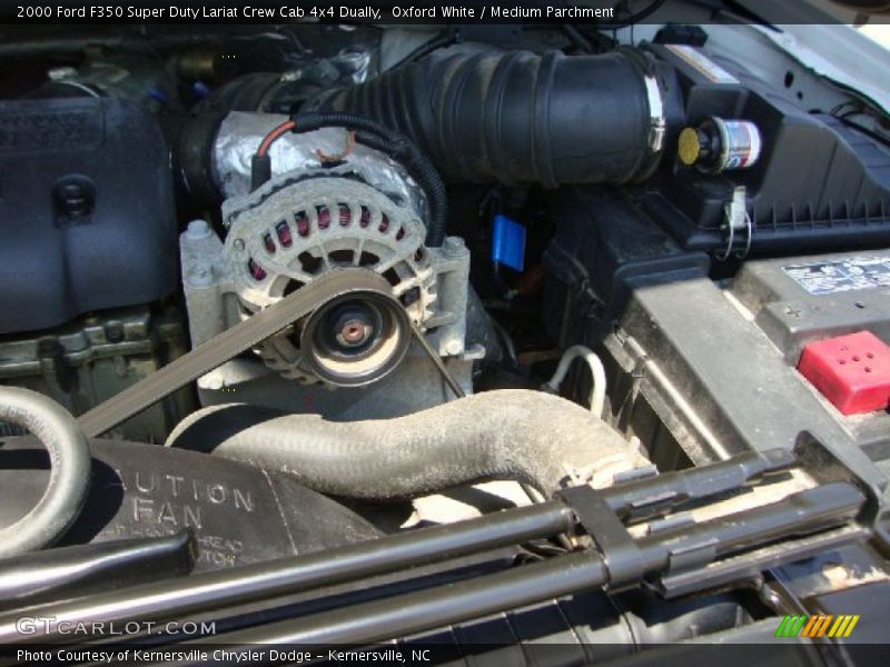 Oxford White / Medium Parchment 2000 Ford F350 Super Duty Lariat Crew Cab 4x4 Dually