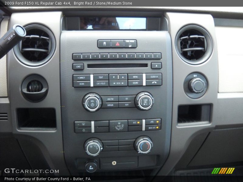 Bright Red / Stone/Medium Stone 2009 Ford F150 XL Regular Cab 4x4