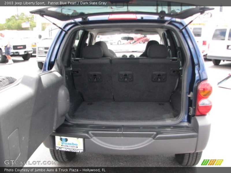 Patriot Blue Pearl / Dark Slate Gray 2003 Jeep Liberty Sport