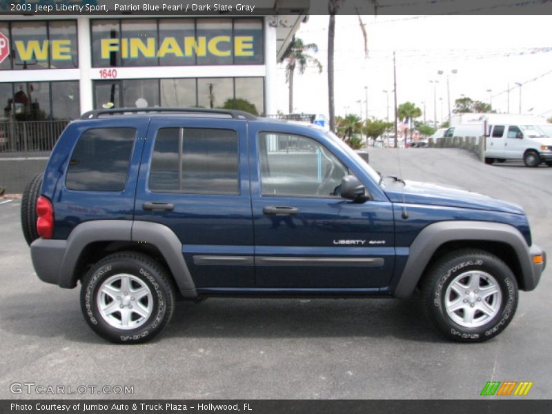 Patriot Blue Pearl / Dark Slate Gray 2003 Jeep Liberty Sport
