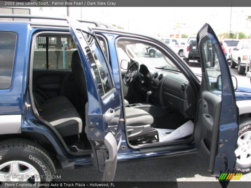 Patriot Blue Pearl / Dark Slate Gray 2003 Jeep Liberty Sport