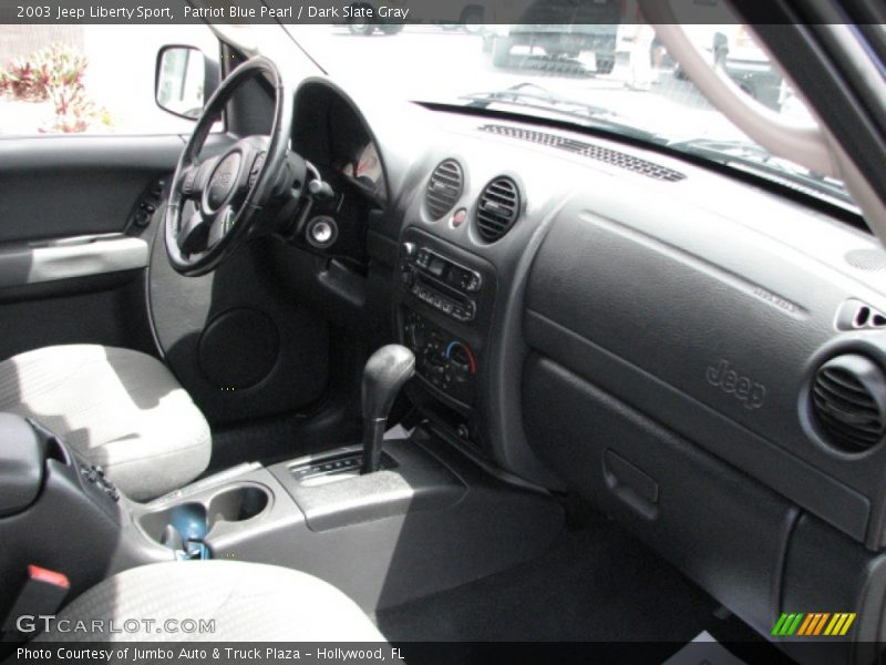 Patriot Blue Pearl / Dark Slate Gray 2003 Jeep Liberty Sport