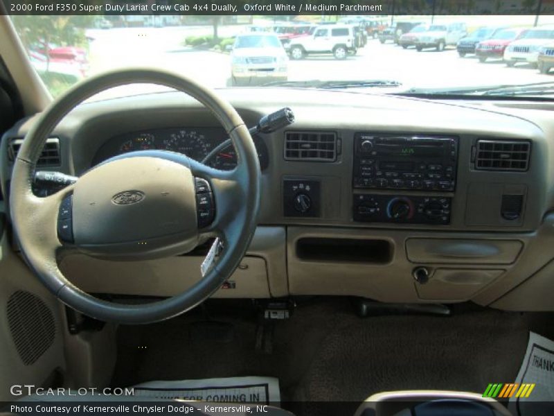 Oxford White / Medium Parchment 2000 Ford F350 Super Duty Lariat Crew Cab 4x4 Dually