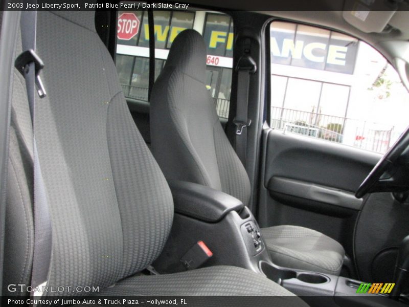 Patriot Blue Pearl / Dark Slate Gray 2003 Jeep Liberty Sport
