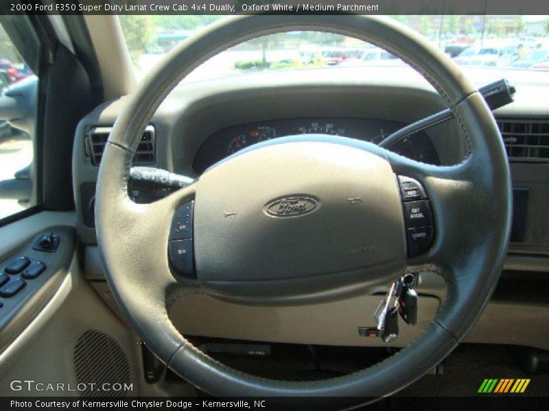 Oxford White / Medium Parchment 2000 Ford F350 Super Duty Lariat Crew Cab 4x4 Dually