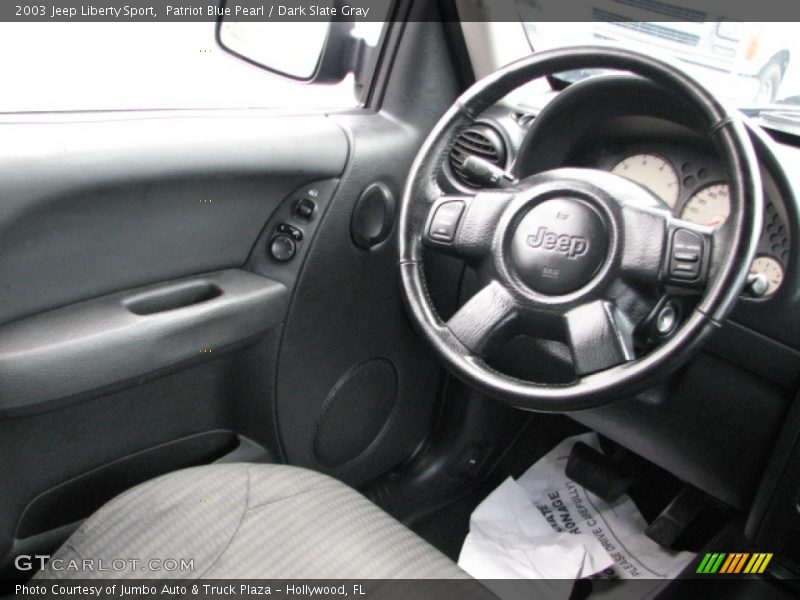 Patriot Blue Pearl / Dark Slate Gray 2003 Jeep Liberty Sport