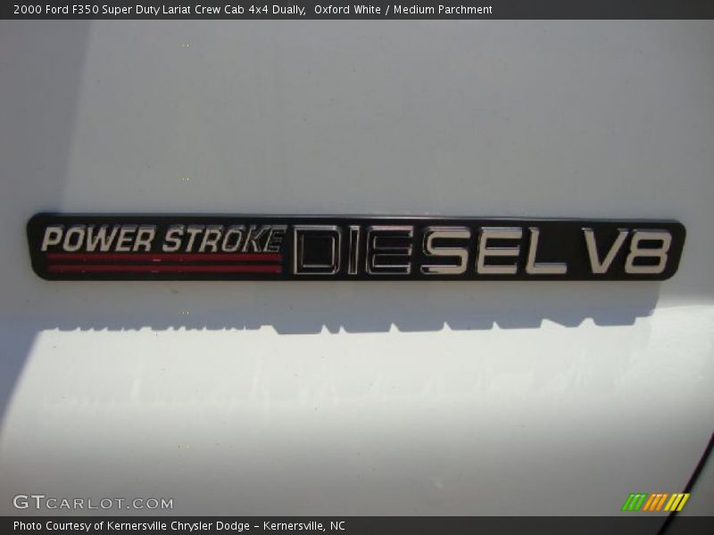 Oxford White / Medium Parchment 2000 Ford F350 Super Duty Lariat Crew Cab 4x4 Dually